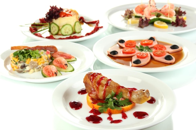 selection of dishes